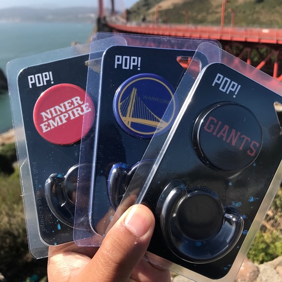 Pop Up iPhone Socket Giants Warriors 49ers 3 Pack - Picture 6 of 8